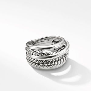 David Yurman crossover ring in sterling silver